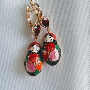 Silver earrings